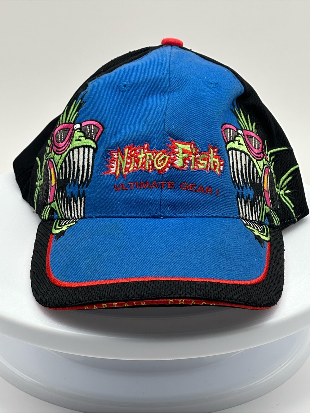 Nitro Fish Hat Cap NHRA Full Throttle Captain Chaos Drag Racing